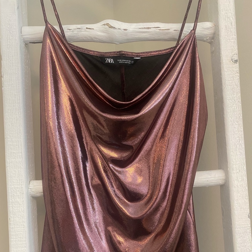 Zara metallic tank top